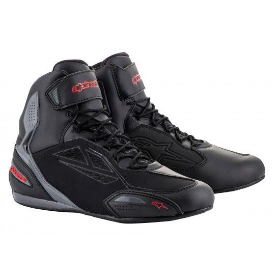 Chaussures Moto Casual Ls2 ZOE HOMME Noir Rouge Vente en Ligne 