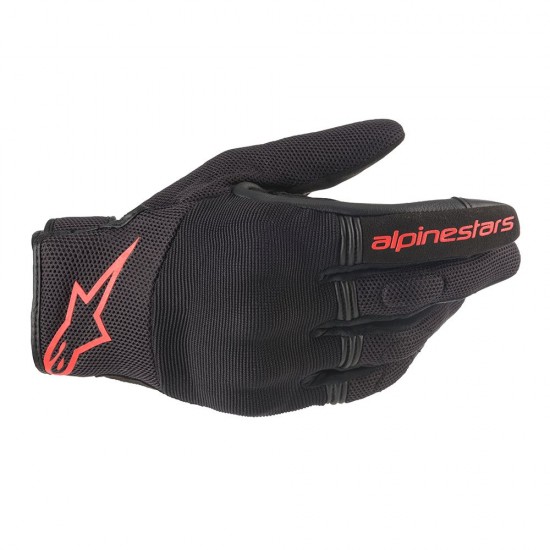 Alpinestars Copper Gloves Black Red Fluo