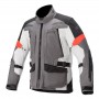 Alpinestars Valparaiso V3 Drystar Jacket Dark Gray Light Gray Red