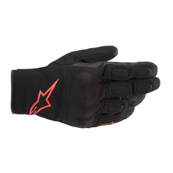 Alpinestars S Max Drystar Gloves Black Red Fluo