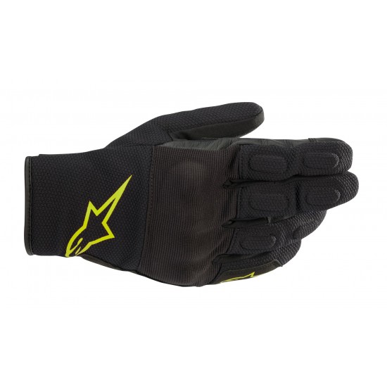 Alpinestars S Max Drystar Gloves Black Yellow Fluo