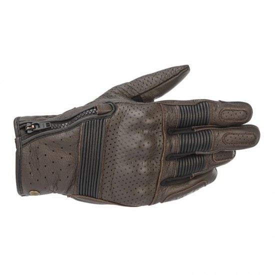 Alpinestars Rayburn V2 Leather Gloves Tobacco Brown
