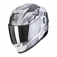 Scorpion EXO-520 AIR COVER Blanc-Argent