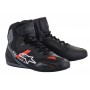 Alpinestars Faster-3 Rideknit Shoes Black Gray Bright Red