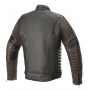 Alpinestars Burstun Leather Jacket Black Brown