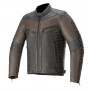 Alpinestars Burstun Leather Jacket Black Brown