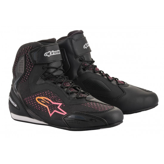 Alpinestars Stella Faster-3 Rideknit Shoes Black Yellow Pink