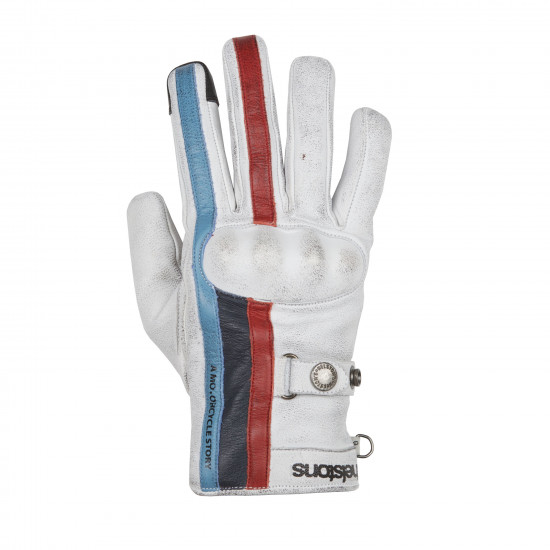 Helstons Burton Cuir Blanc-bleu-rouge