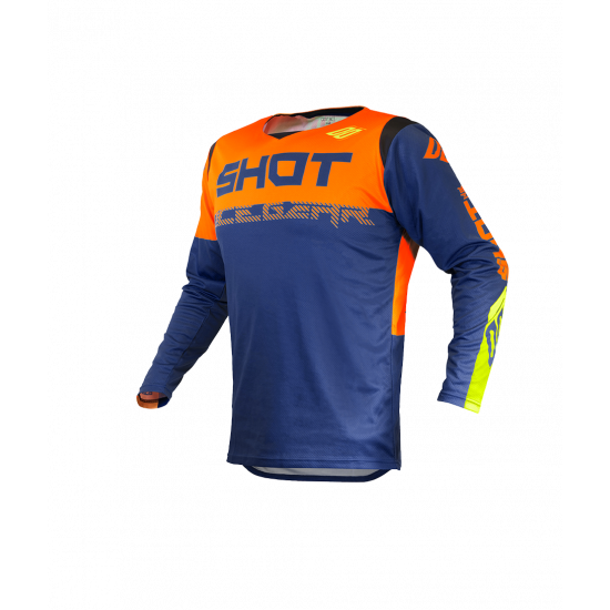 SHOT MAILLOT TRUST DEEP BLUE NEON ORANGE