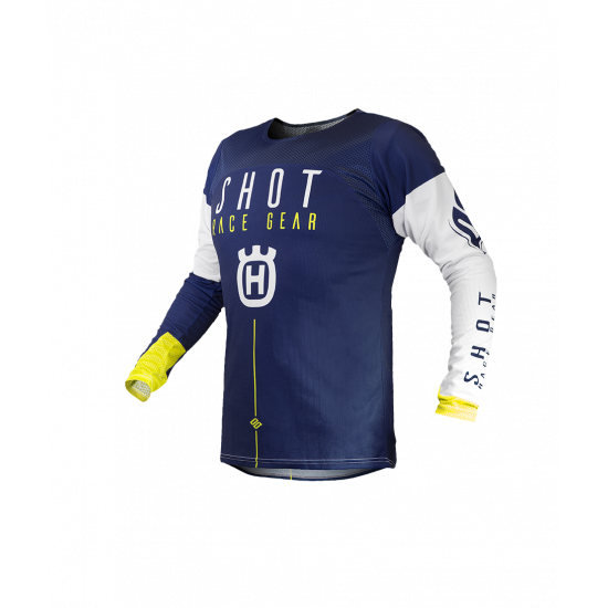 SHOT MAILLOT HUSQVARNA BLUE YELLOW