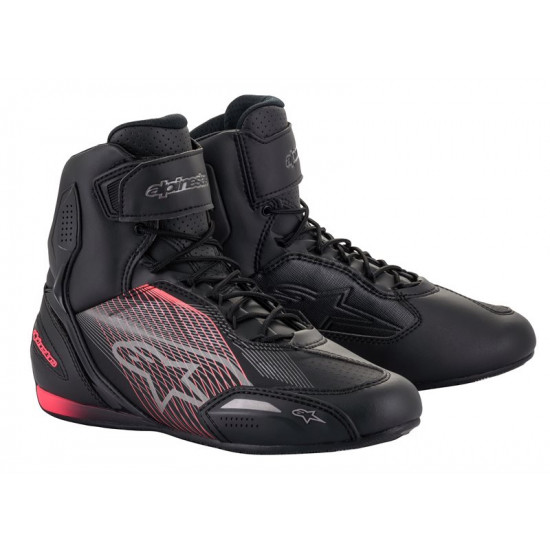 Alpinestars Stella Faster-3 Shoes Black Gun Metal Diva Pink