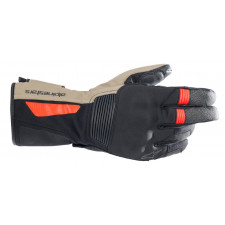 Alpinestars Denali Aerogel Drystar Gloves Black Dark Khaki Red Fluo