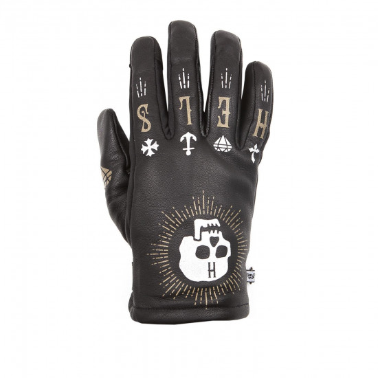 Helstons Kustom Hiver Cuir Noir (skull)