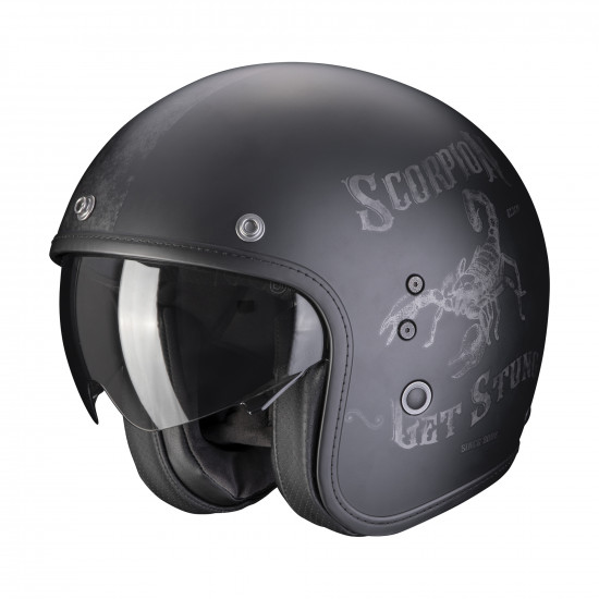 Scorpion BELFAST EVO PIQUE Noir mat-Argent