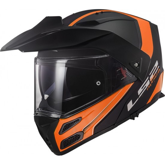 LS2 METRO EVO RAPID MAT Noir ORANGE