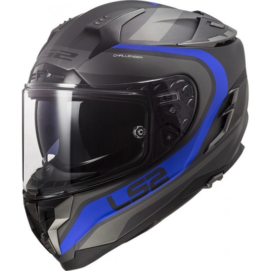LS2 FF327 CHALLENGER FUSION MATT TITANIUM BLUE