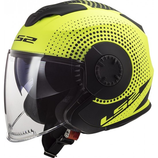 LS2 OF570 VERSO SPIN MATT HI VIS Jaune