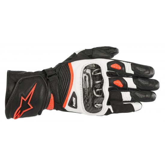 Alpinestars Stella Sp-1 V2 Gloves Black White Red Fluo