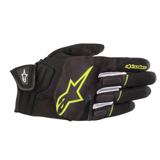 Alpinestars Atom Gloves Black Yellow Fluo