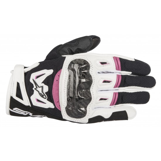 Alpinestars Stella Smx-2 Air Carbon V2 Glove Black White Fuchsia