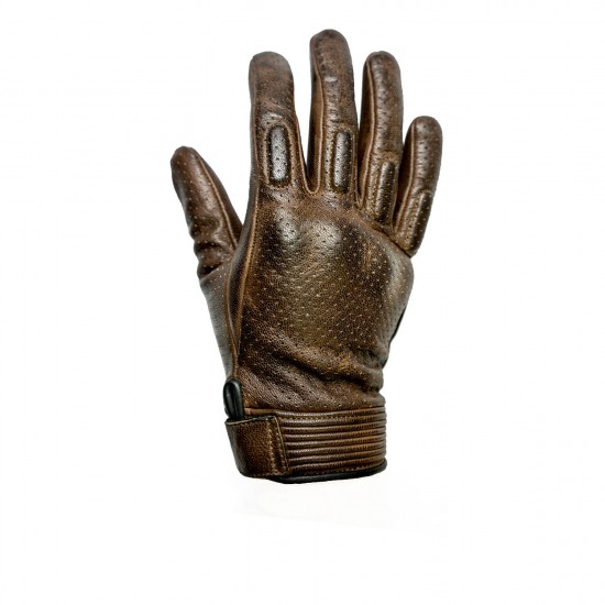 Helstons Side Homme Ete Cuir Perfore Camel-noir