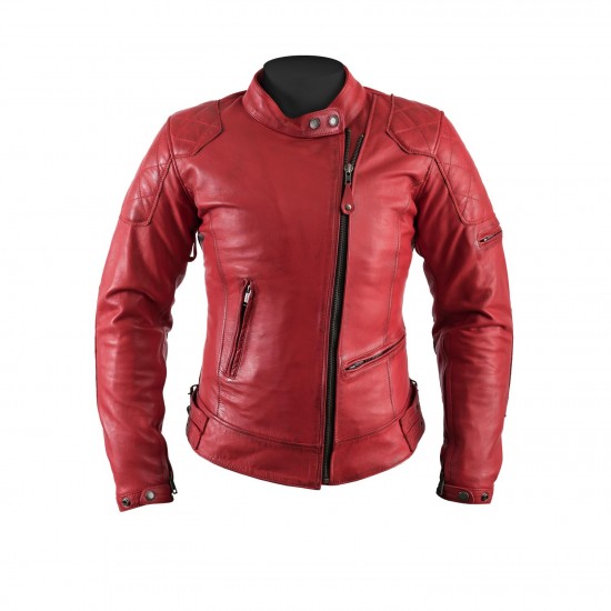 Helstons Ks 70 Femme Cuir De Bovin Rouge